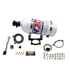 Ford Mustang Nitrous Oxide Kit - Nitrous Express - 5.0L Coyote Plate System (50-200HP) WITH 10LB BOTTLE - `11-`15
